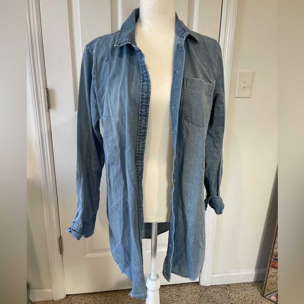Denim button up